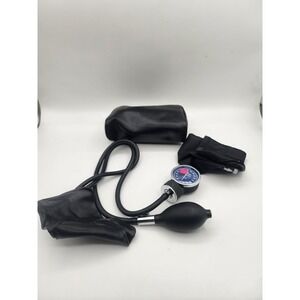 Vintage Jason Aneroid Sphygmomanometer Manual Blood‎ Pressure Cuff Black Case